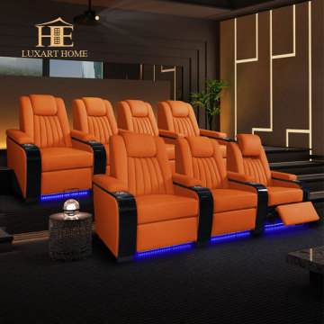Electric Multi-functional Home Theater Sofa: Luxury Leather Seats for a Private Cinema Experience