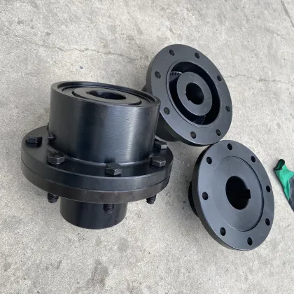 Curved Tooth Spline Steel Motor Shaft GIICL Coupling with Rexnord Sleeve and Elastomer Drum