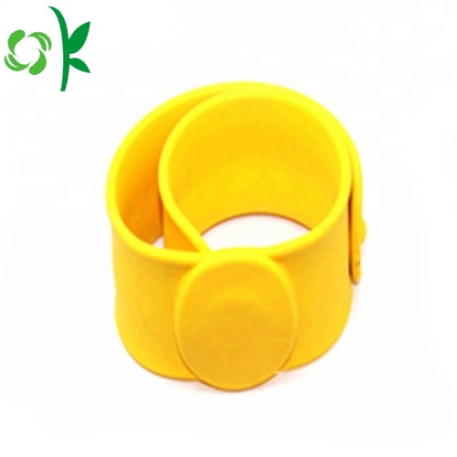 Pulseiras frescas do equilíbrio de poder do silicone do bracelete amarelo elegante
