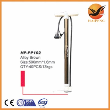 bicycle accessories factory cheap price alloy brown 590MM length bike pump
