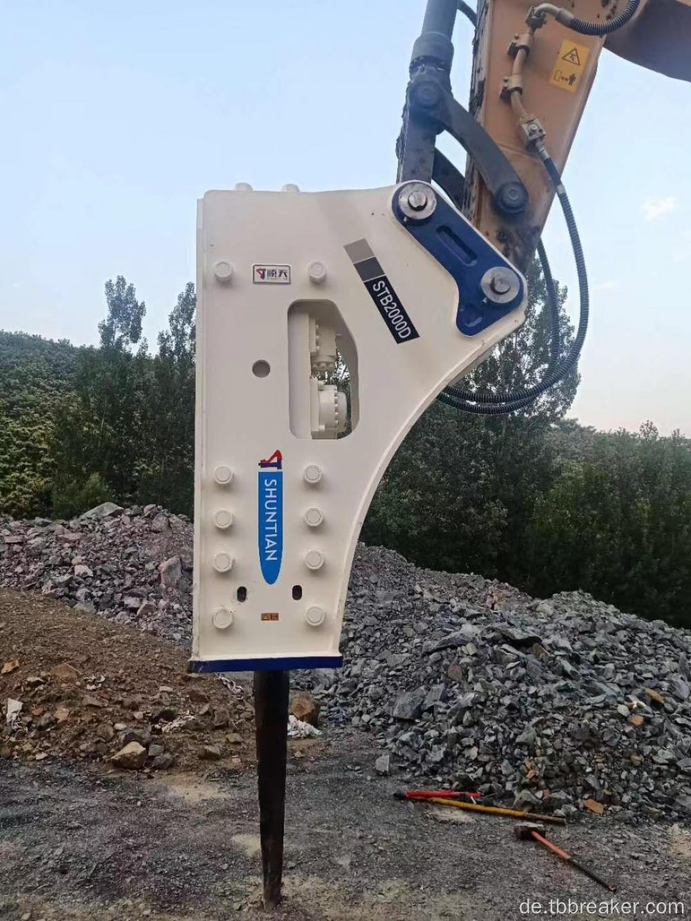 Kleiner hydraulischer Hammer für Betonbrüche