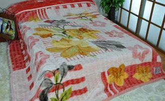 Red Adults Travel 100% Polyester Original Blanket With Doub