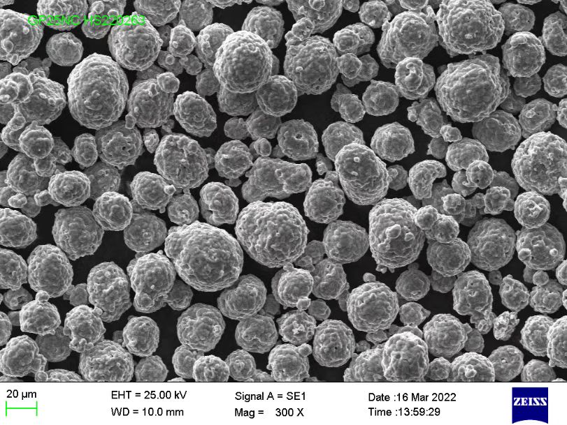 75Cr3C2-25NiCr powder SEM