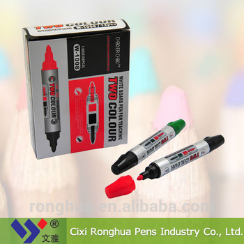 Ningbo factory two tips whiteboard marker pen WY-1008