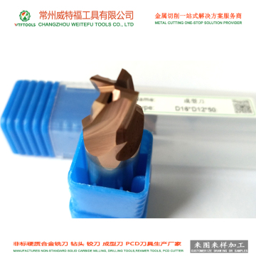 wtftools customized tungsten carbide composite chamfering forming end mill