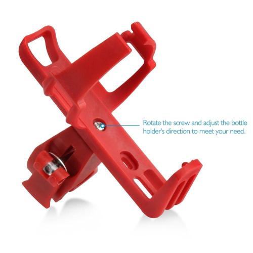 Aluminium Alloy Bicycle Water Bottle Cage Plastic Red