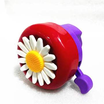 Multi-Color Kids Daisy Flower Bicycle Bell for Girls' Bikes