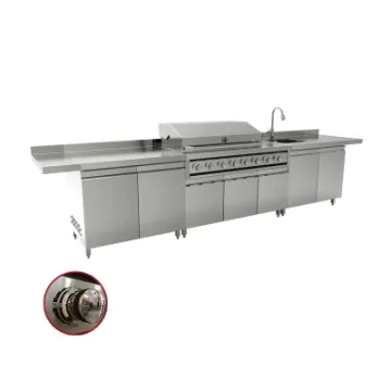 Restaurant Professional Propane BBQ Grill Commercial Outdoor Kitchen