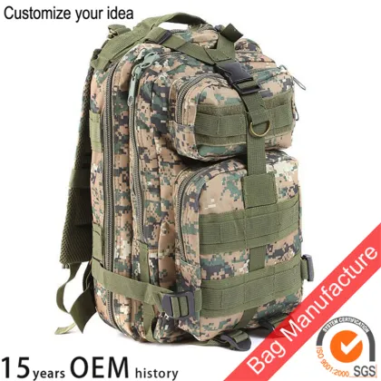 1 x 3P Camouflage Tactical Military Mountaineering Backpack bag