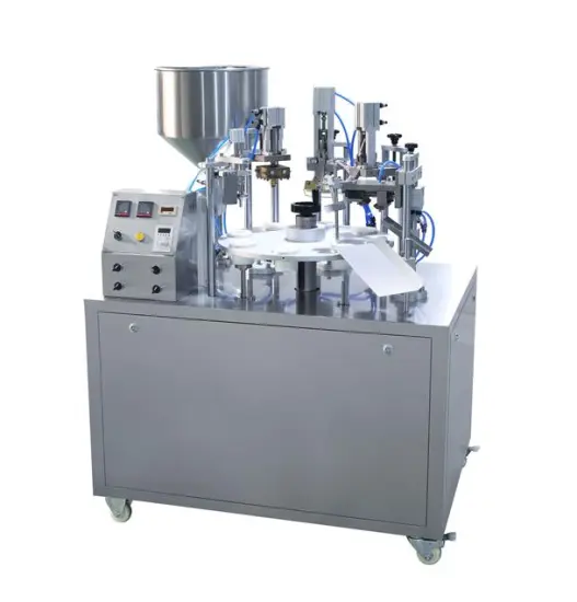 Aluminum Squeeze Toothpaste Tube Filling and Sealing Machine with Low Noise Level