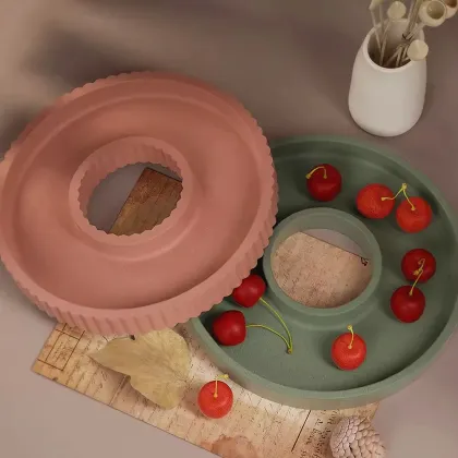 Round Stripe Silicone Mold for Home Decor