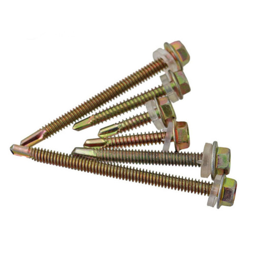 Galvanized Hexagonal Head Self Drilling Screw with Washer
