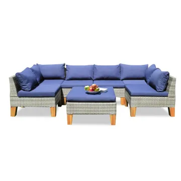 balcony garden patio rattan sofa set