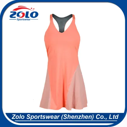 Factory latest style sports wear team tennis dress
