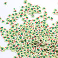 Venta al por mayor 5MM Polymer Slice Polymer Caly Round Slice Shape Sprinkles con árbol de Navidad en miniatura para slime y nail art