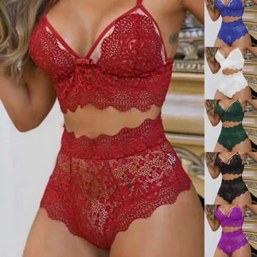 Sexy Summer Lace Push-Up Bra and Panty Set