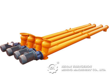 Tube type screw conveyor for concrete batching plant