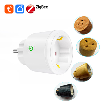 Tuya Zigbee Mesh Smart Socket with Energy Monitor for ESP32 ESPhome Firmware (BSD34 Tooya EU Plug, 20A/16A)