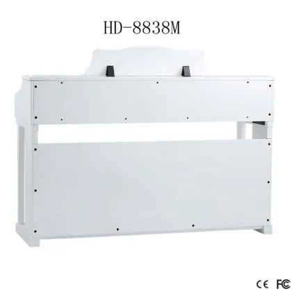 HUANGMA Premium Quality Pearl White Digital Upright Piano HD-8838M