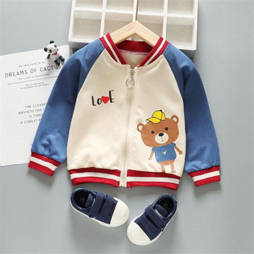 Fashion Baby Boys Girls Jacket Infant Toddler Warm Clothes Autumn Winter Cartoon Boys Coat Windbreaker Children Clothing