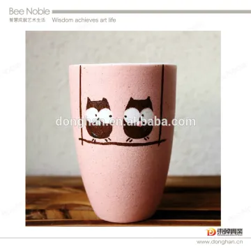 Pink color Janpan mug without handle with high quality