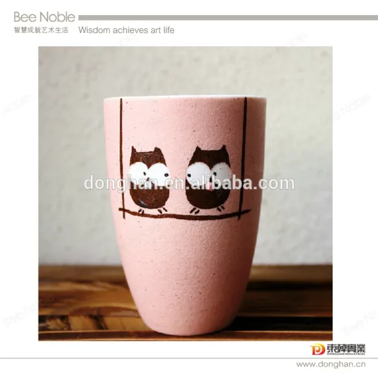 Pink color Janpan mug without handle with high quality