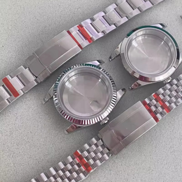 Super 39mm Stainless Steel Sapphire Glass Watch Case Strap Set for NH35/36 Movement: Enhance Your Timepiece with Durability and Style