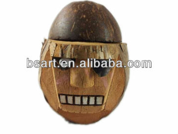 Pirate shaped coconut drink cups