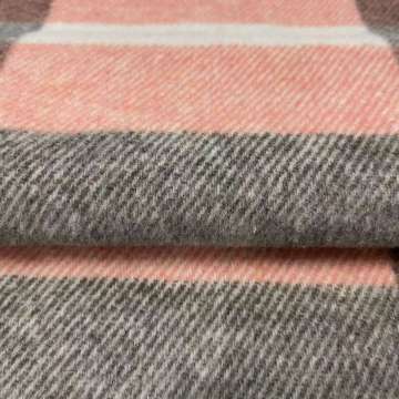 Wool Polyester Woven Woolen Fabric For Coat Garment