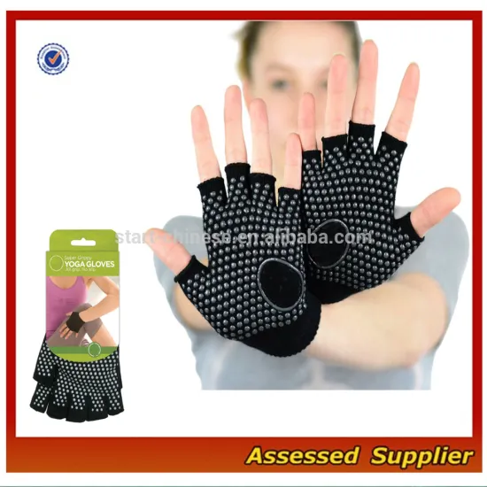 Custom Women Anti Slip Fingerless Yoga Gloves/Fingerless Grip Yoga Pilates Gloves/ Anti Slip Yoga Gloves For Arthritis MLL736