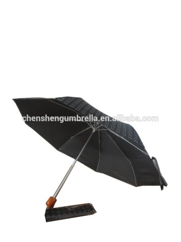 wooden handle light fold umbrella