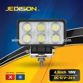 Original Factory 6000k Diecast Aluminum Housing Truck Offroad Led Work Lights 18W