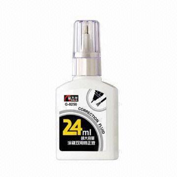 24mL Correction Fluid, Metal Tip with Brush