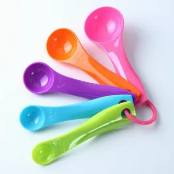 5pcs colorful Plastic Measuring Spoon