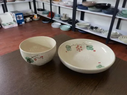 Chinese style ink and wash ceramic tableware