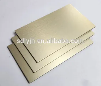 gold brushed aluminu composite panel