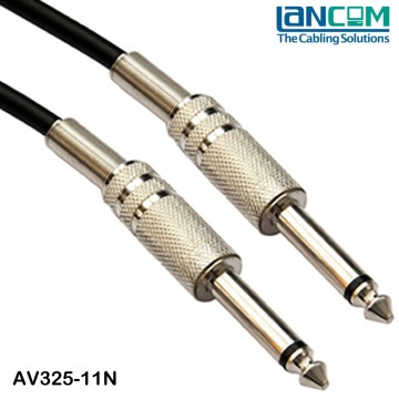 Lancom Factory price low noise mono to stereo cable/2.5mm mono audio cable/3.5mm mono cable