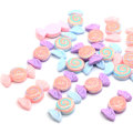 100 Pcs Resin Campuran Permen Spiral Permen Dekorasi Manik-manik Kerajinan Manik-manik Cabochon Pipih Hiasan Untuk Scrapbooking DIY