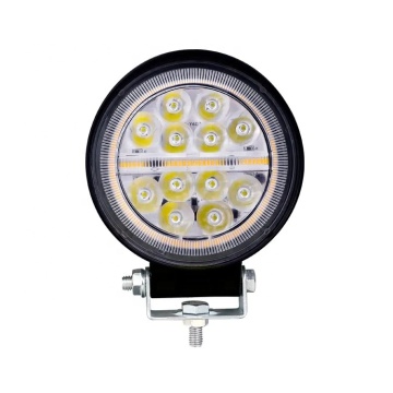 4インチ36WラウンドLED作業ライト：12V/24V、フラッド＆スポットランプ用のオフロード車両およびカートラック照明ソリューション