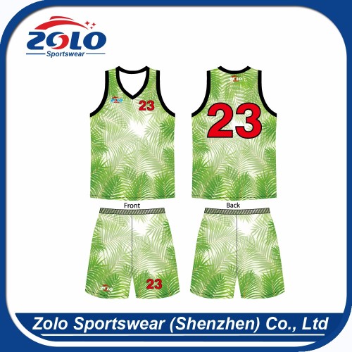 Popular and the newest custom sublimation basketball uniforms