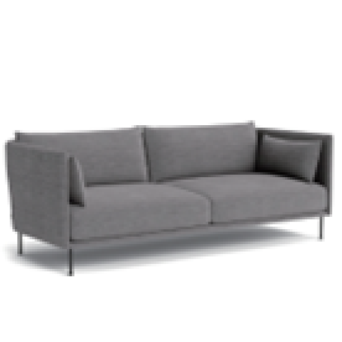 Canapé sectionnel double moderne avec cadre en bois massif