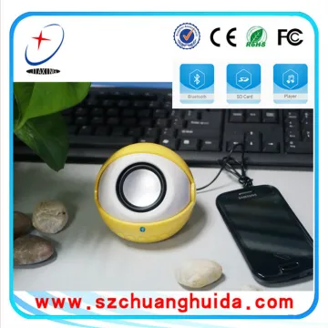 Unique and Classical Mini Bluetooth Speaker with Yellow Ball shape
