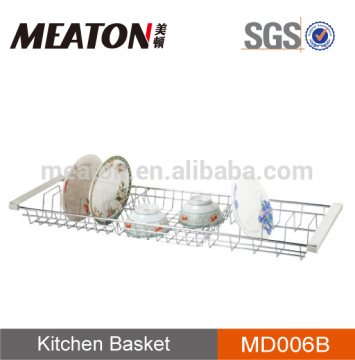 Kitchen storage rack steel dish drainer