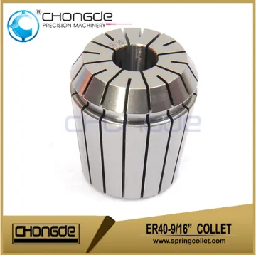 High Precision ER40-9/16" Collet Clamping Range 0.562"-0.522"