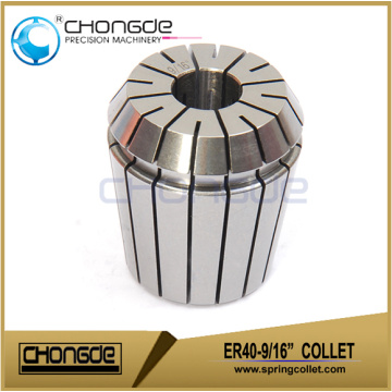 High Precision ER40-9/16" Collet Clamping Range 0.562"-0.522"