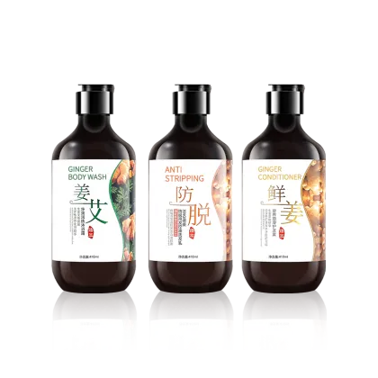 nature ginger preventing anti hair loss shampoo set
