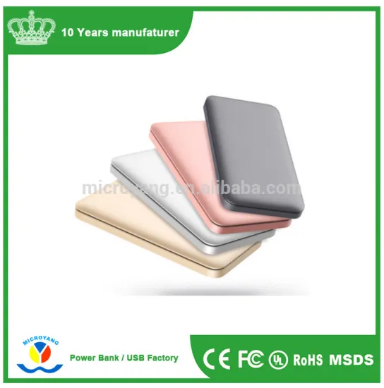 The new mobile power bank of aluminum alloy 10000 mA ultra-thin polymer custom gift mobile power bank