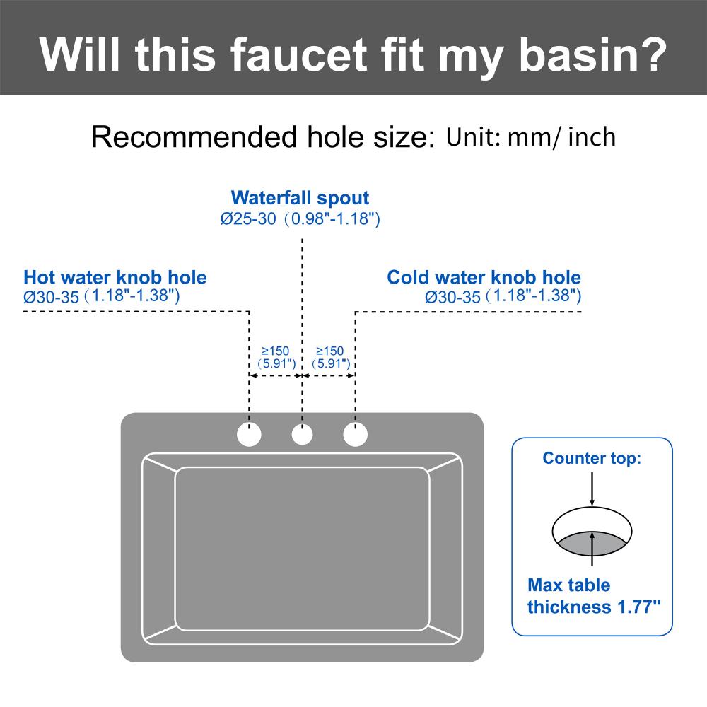 waterfall bath faucet 1519b 11