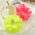 Women Neon Scrunchies Elastic Hair Ties Girl Solid Color Ponytail Holders Fluorescent Color Bright Women Hair Accessories