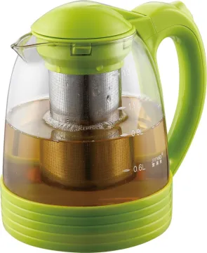 Customized color quality glass teapot, borosilicate glass tea kettle